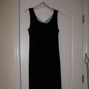 Black "velour" gown / Dress